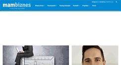 Desktop Screenshot of mambiznes.pl